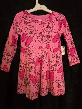 Disney Minnie Mouse & Figaro Long Sleeve Dress – NWT – Multiple Sizes